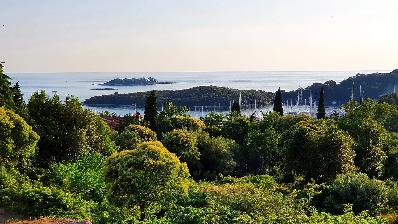 Grüne Küste und Meer bei Vrsar